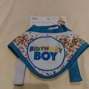 Happy birthday dog bib NWT